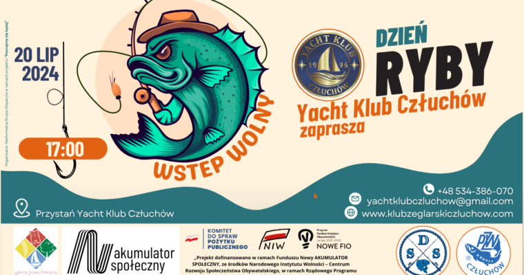 📣 <strong>Zapraszamy na Dzień Ryby w Yacht Klub Człuchów!</strong> 🎣🐟